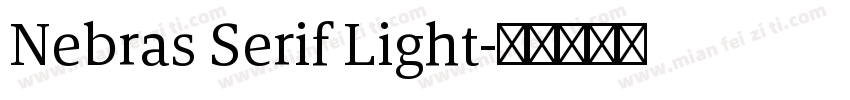Nebras Serif Light字体转换
